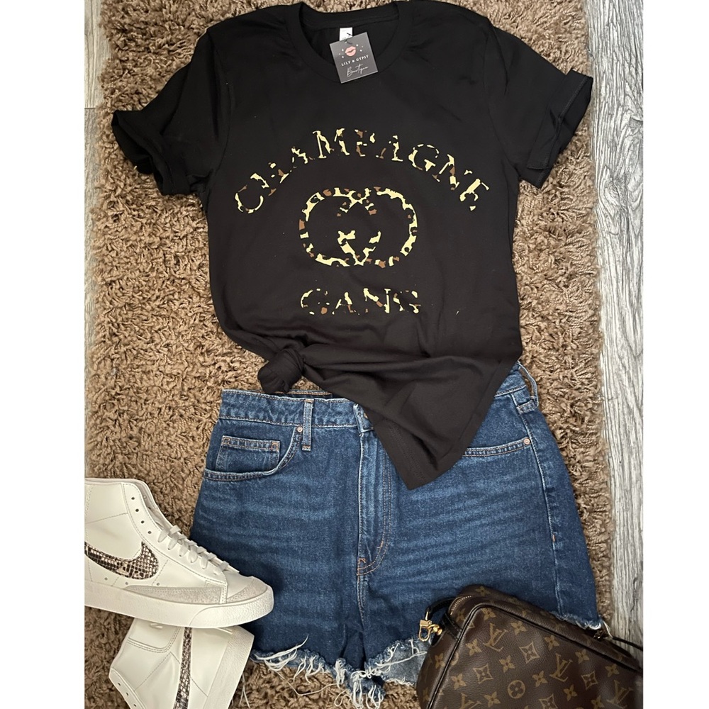 Champagne 🍾 Gang graphic tee